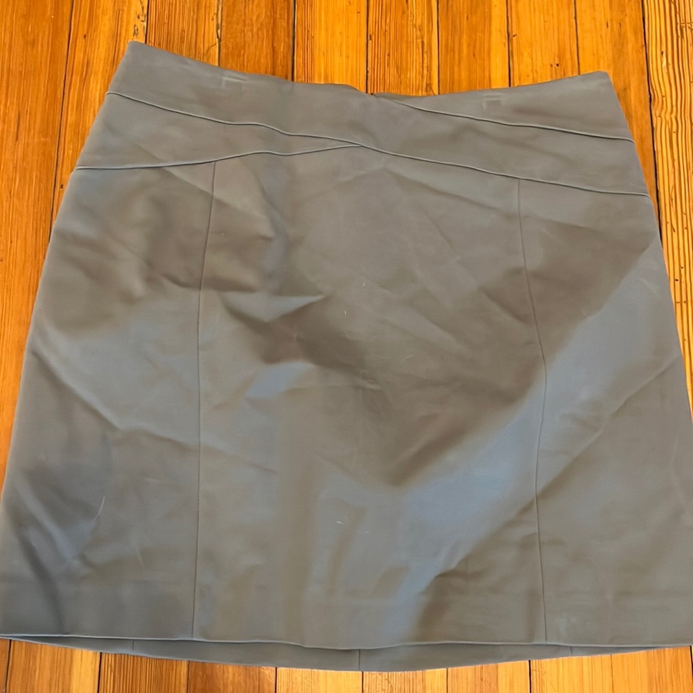 Banana Republic Short Suit Skirt Pewter Gray